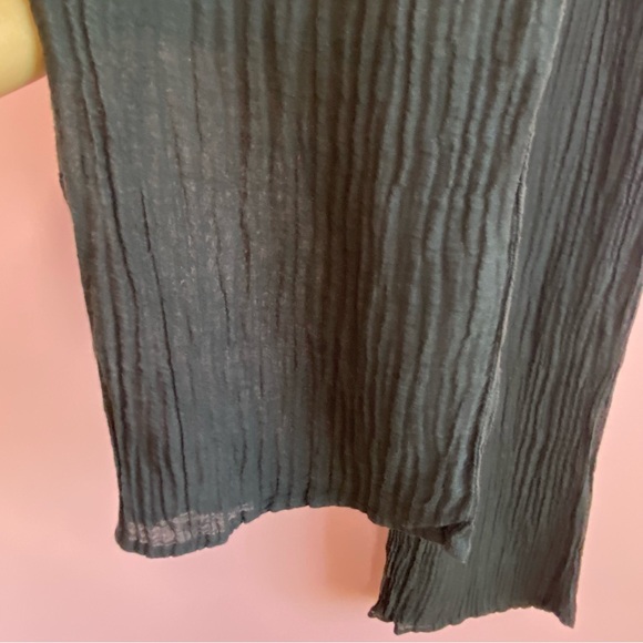 Monday Swimwear Belize Crinkle Linen Beach Pants, Black, S - Picture 10 of 15